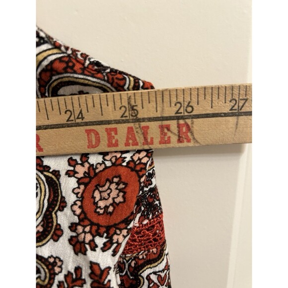 Cato Women’s Blouse Top Size 18/20 Peasant Paisley Floral Print Boho - Picture 4 of 5